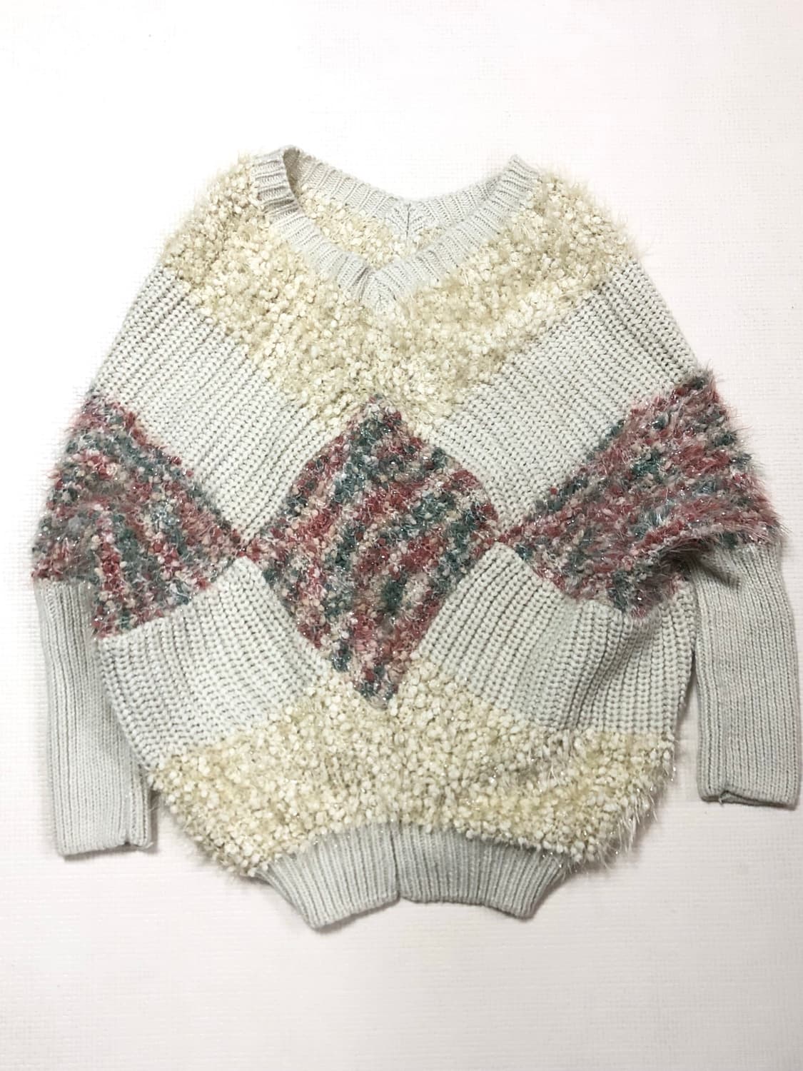 빈티지 아이보리 퍼 디테일 니트 상품이미지8