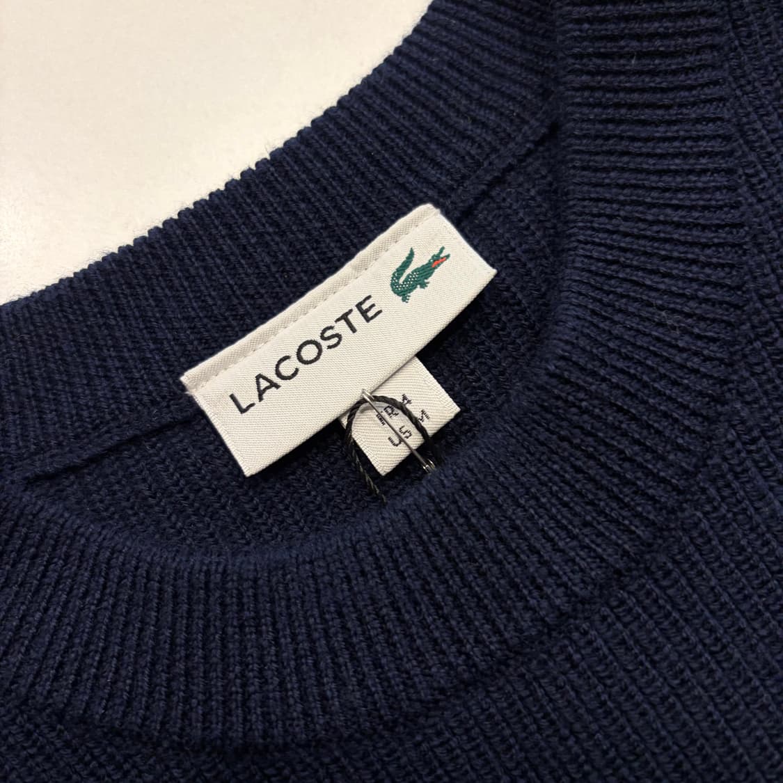 [M] 라코스테 울 네이비 니트 스웨터 D696 상품이미지4