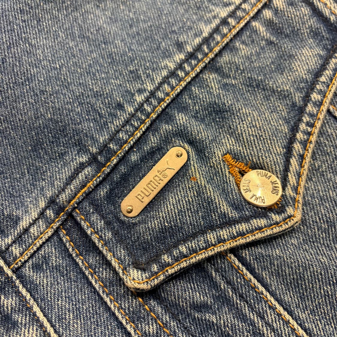 푸마 스포츠 puma 빈티지 데님 자켓 청자켓 B578 상품이미지4