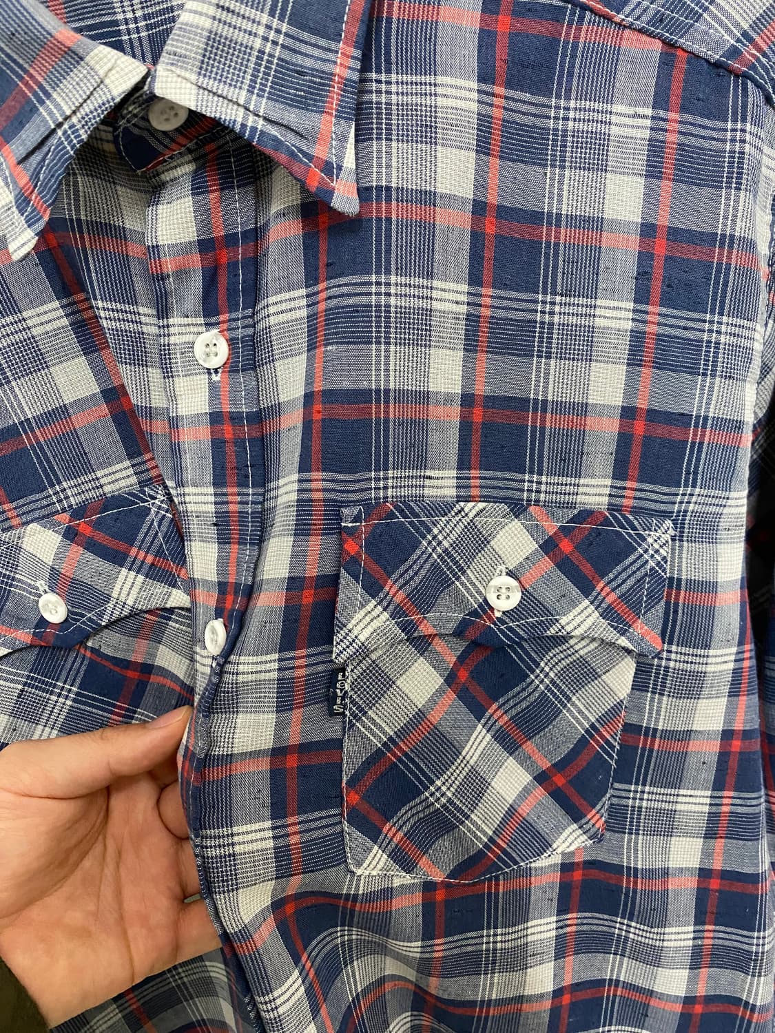 80s LEVI'S ombre shirt 80년대 리바이스 옴브레 셔츠 상품이미지8