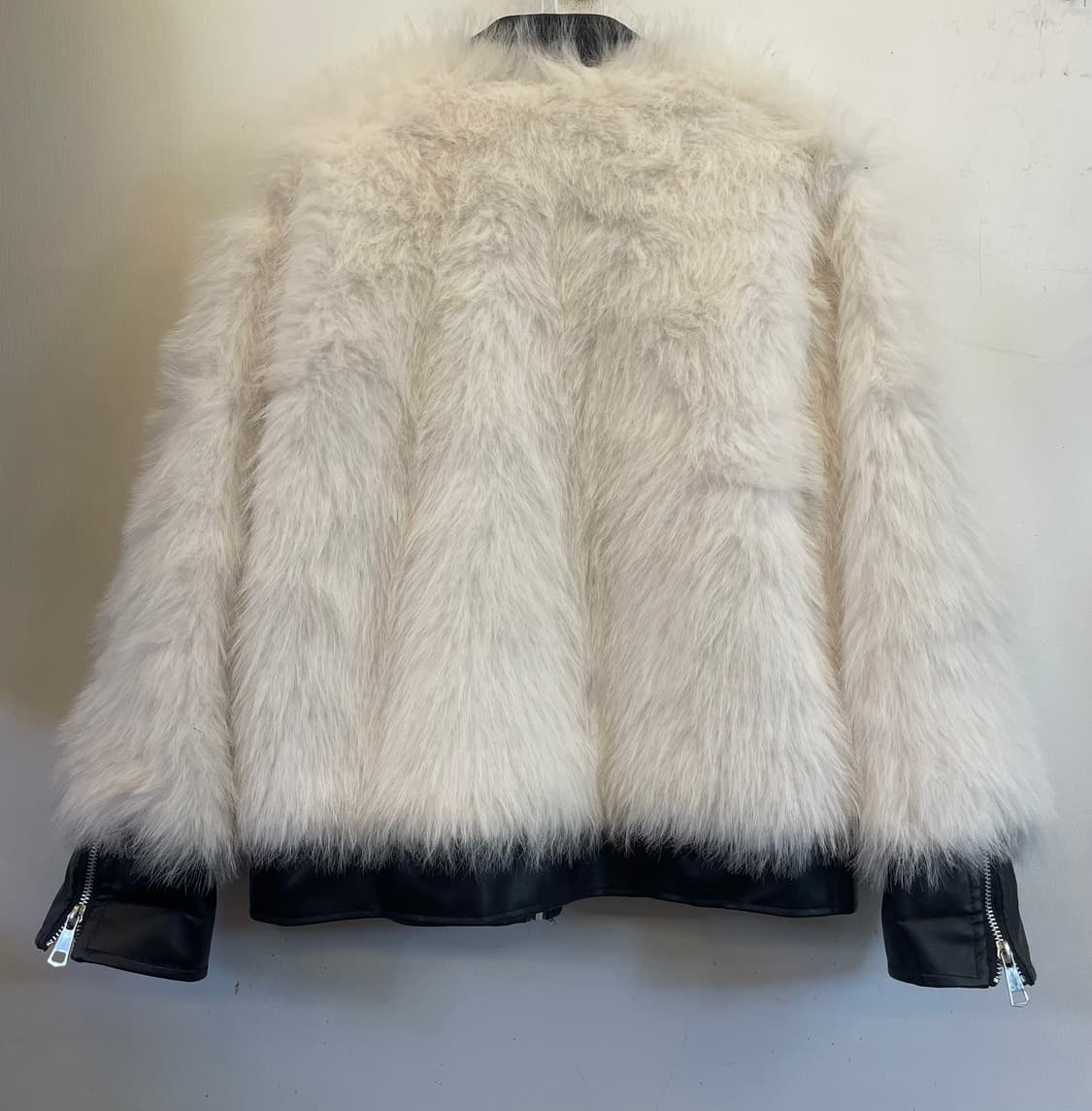 수입 레더배색 퍼자켓 인조모피코트 자켓 퍼코트퍼집업:) 하객룩데이트룩 상품이미지6