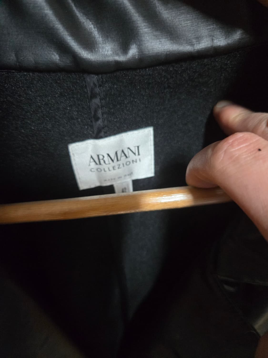 아르마니 블랙 코트 42 여성용 상품이미지2