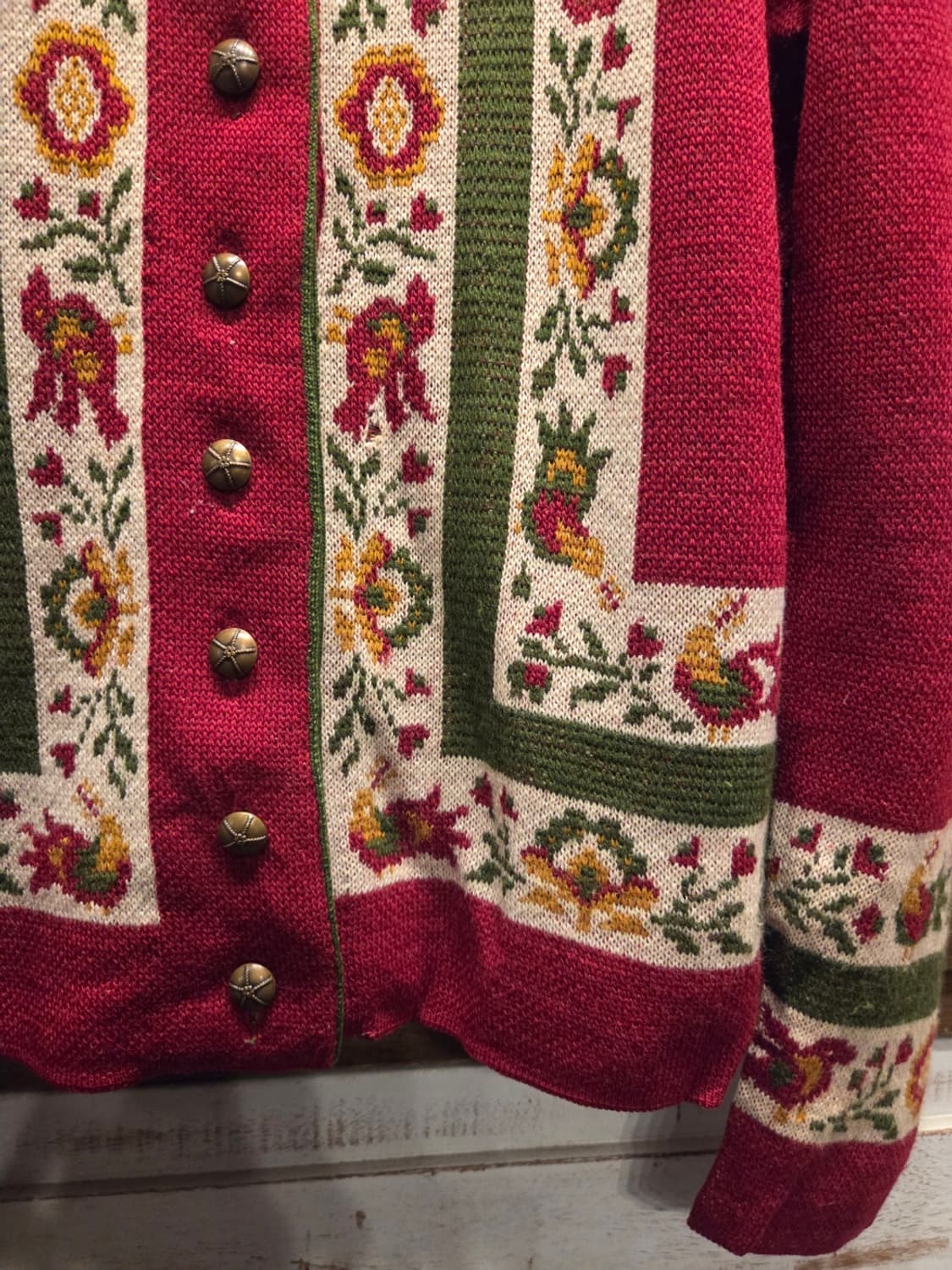 80'S 자카드 핸드메이드 니트 상품이미지3