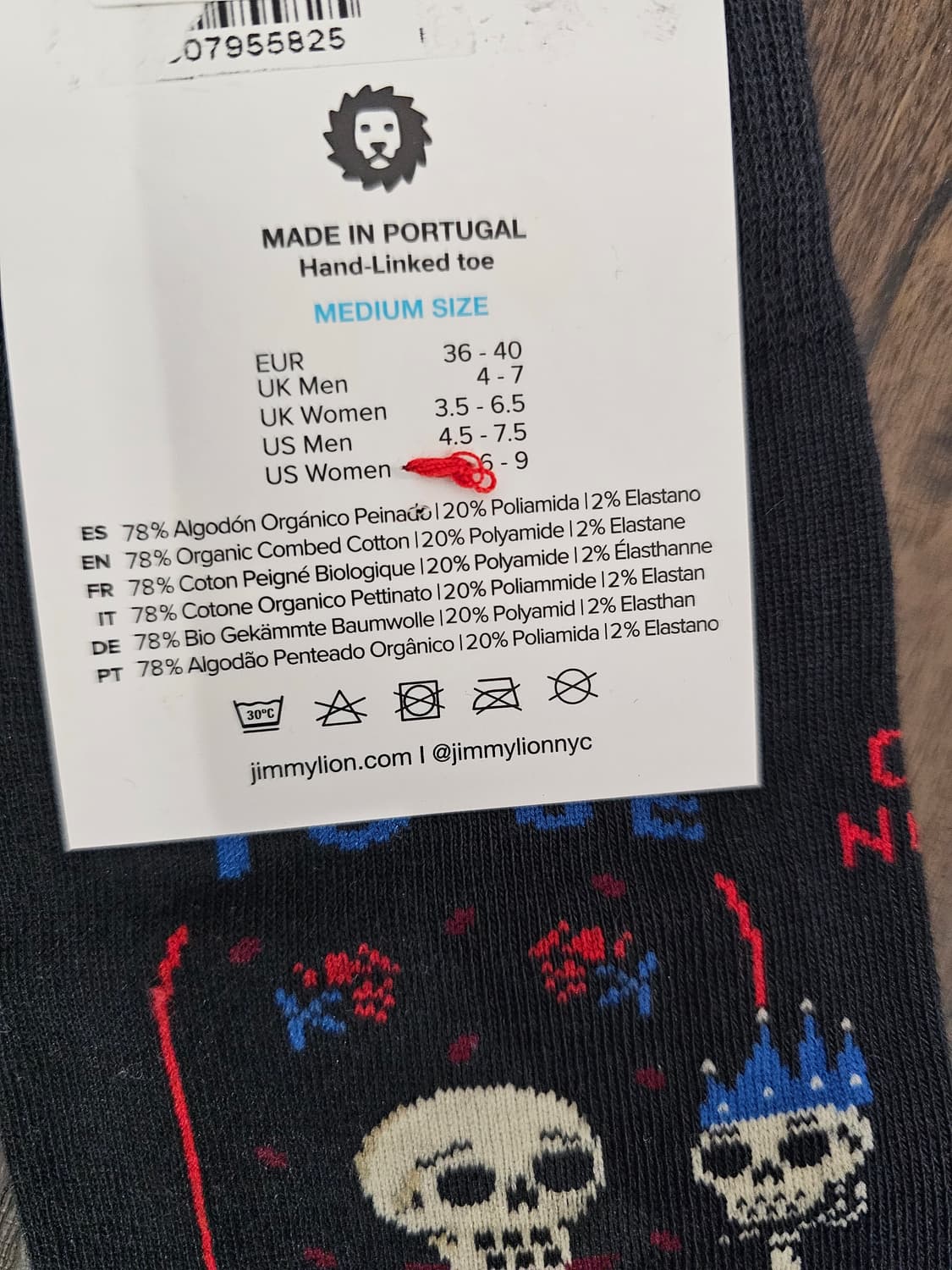 Jimmylion Hamlet 다크그레이 양말M 상품이미지6