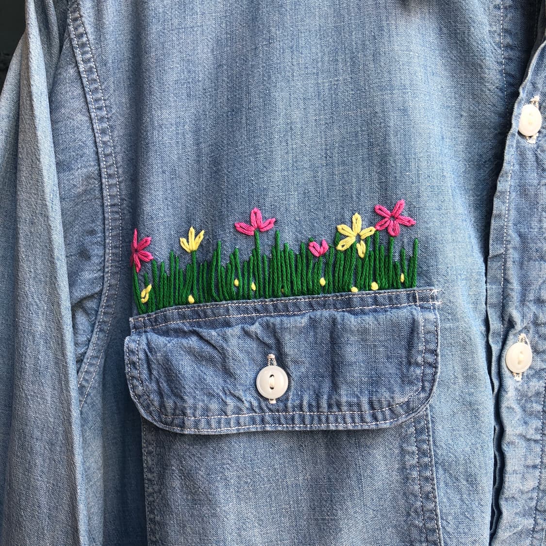 50s Bigmac chambray shirt-L 상품이미지2