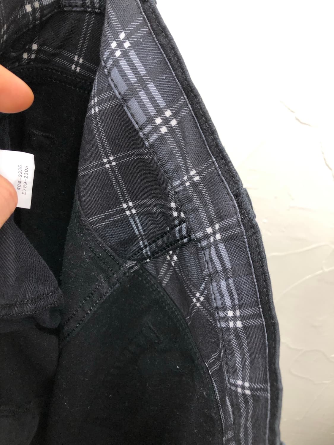 랭글러 블랙 코튼 팬츠 상품이미지6