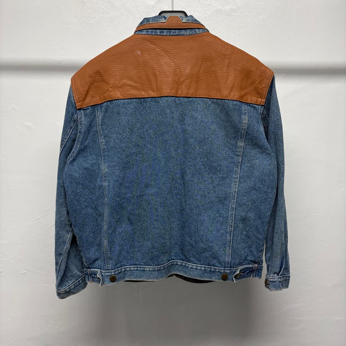 빈티지 웨스턴 데님 레더 자켓 상품이미지2