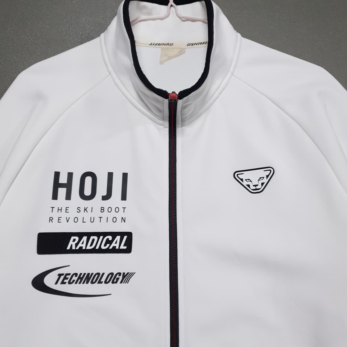 2XL (110) 다이나핏 히어로 TR 슈트 화이트 턴잇업 트랙탑 져지 상품이미지3