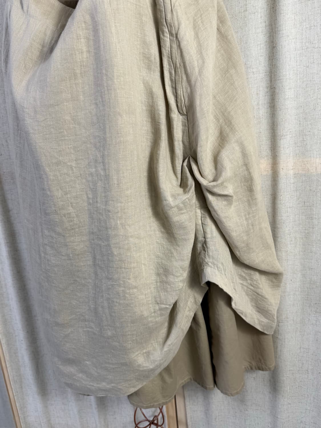 Pour Deux 린넨 셔링 미디스커트 상품이미지8