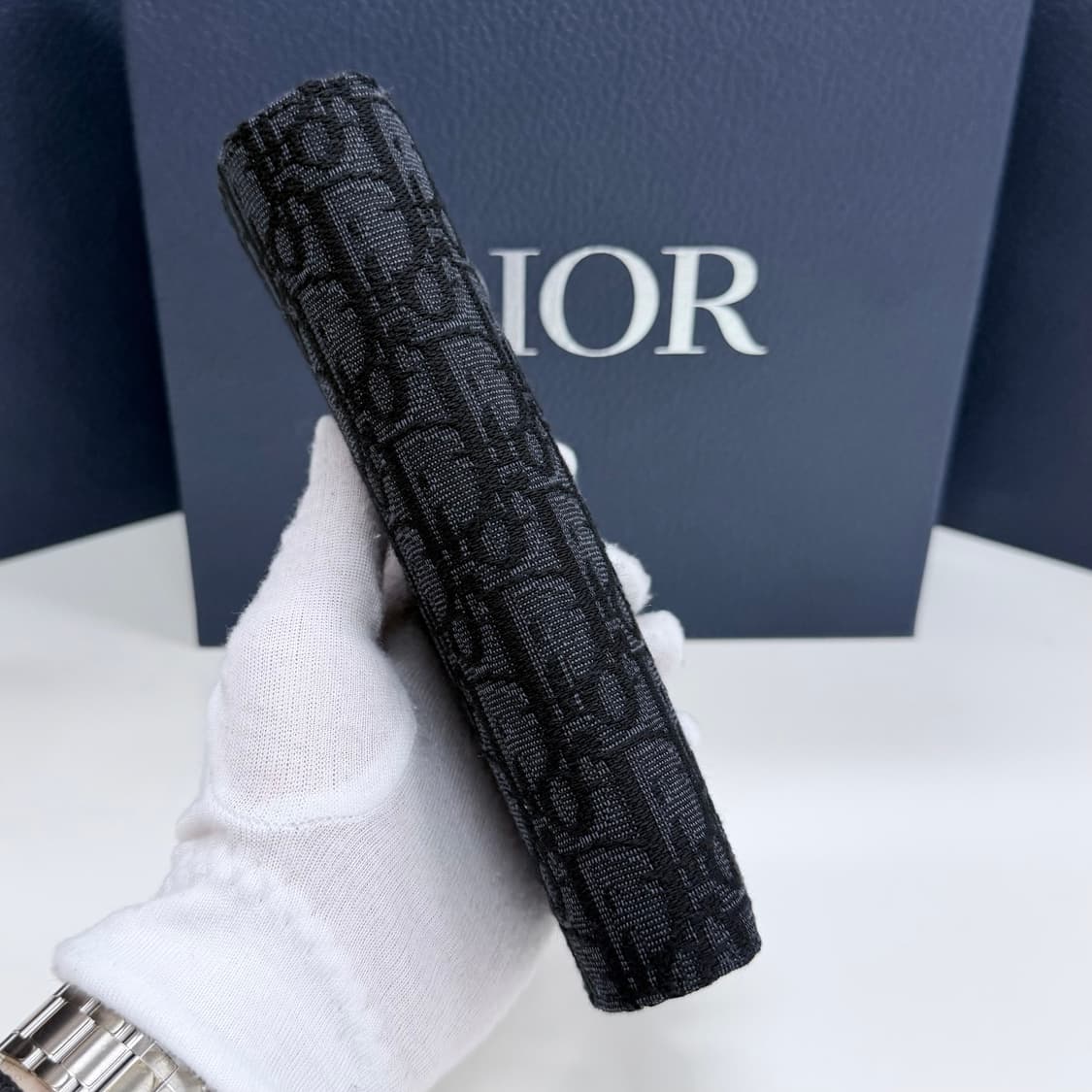 [미사용/선물가능] 26SS 디올 오블리크 자카드 장지갑 블랙 상품이미지5