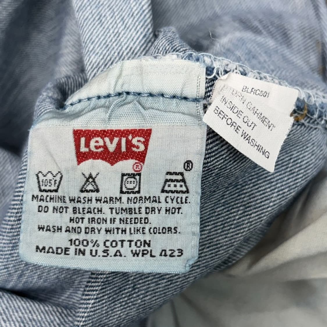 LEVI'S 501 오리지널 스트레이트 데님진 36X32 상품이미지4