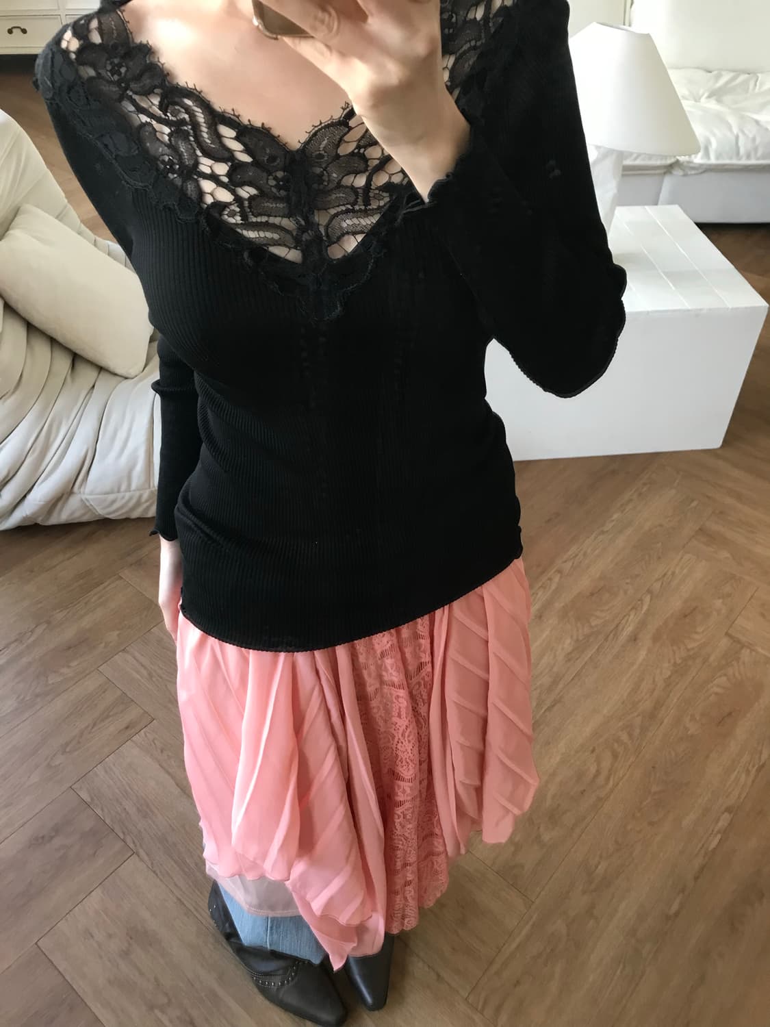 vintage lace skirt 상품이미지7