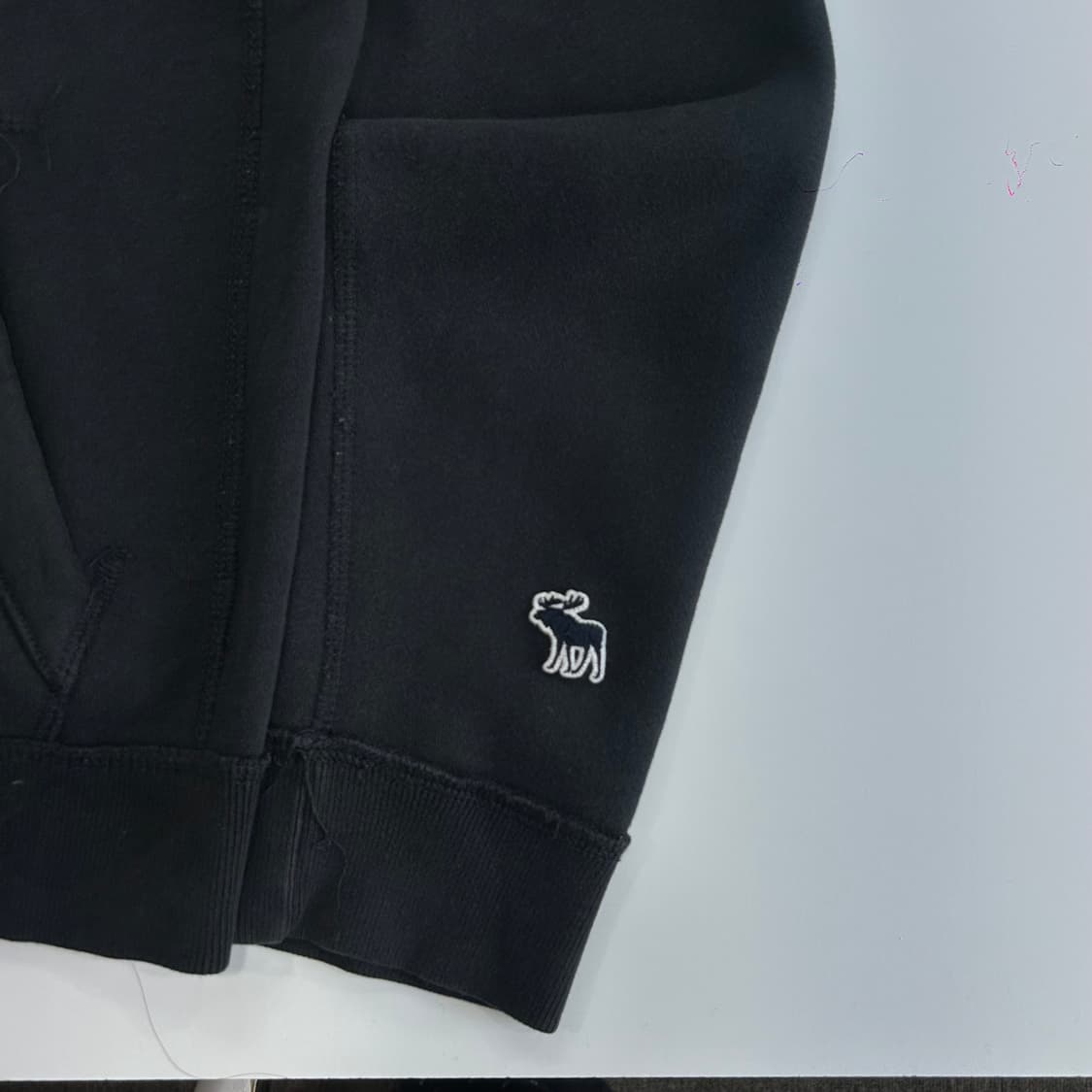 Abercrombie 아베크롬비 스펠아웃 네이비 후드집업 상품이미지4