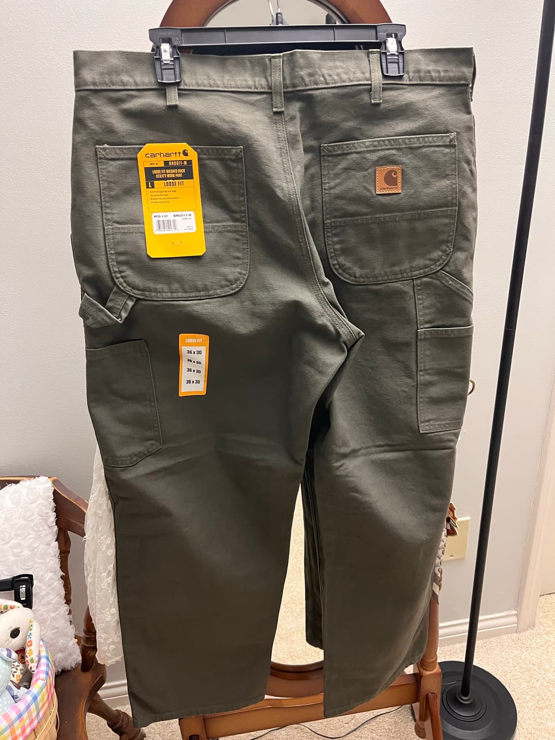 [미국직구] 칼하트 B11 Moss 루즈핏 워시드 덕 유틸리티 워크팬츠  상품이미지2