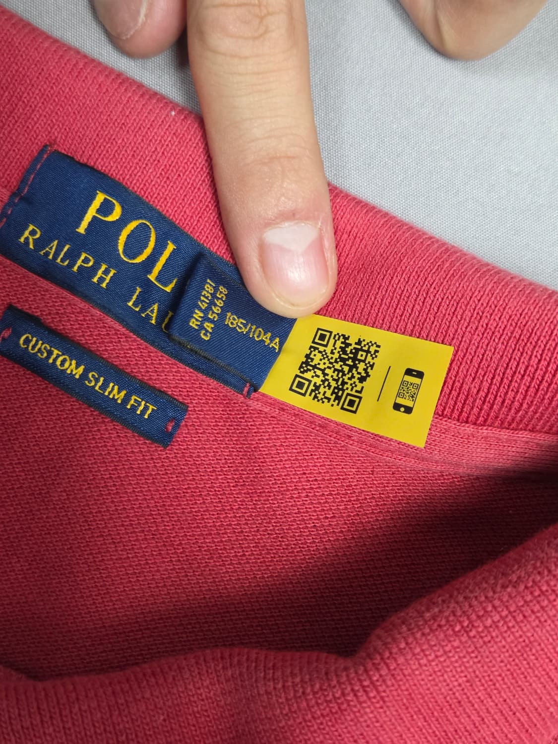 [폴로 랄프로렌] 커스텀 슬림 핏 포니 반팔 카라티 | S00087 상품이미지4