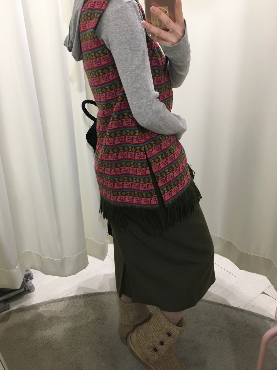 Boho Jacquard Sleeveless Vest 상품이미지6