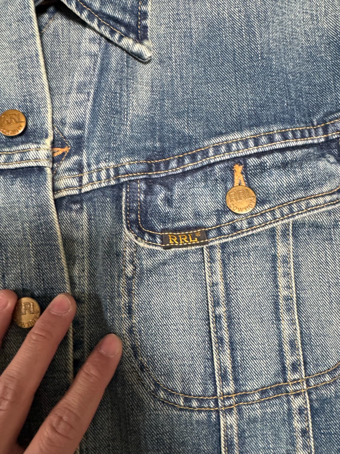 RRL LOT271 데님 자켓 XL 리랜드 판매합니다. 상품이미지3