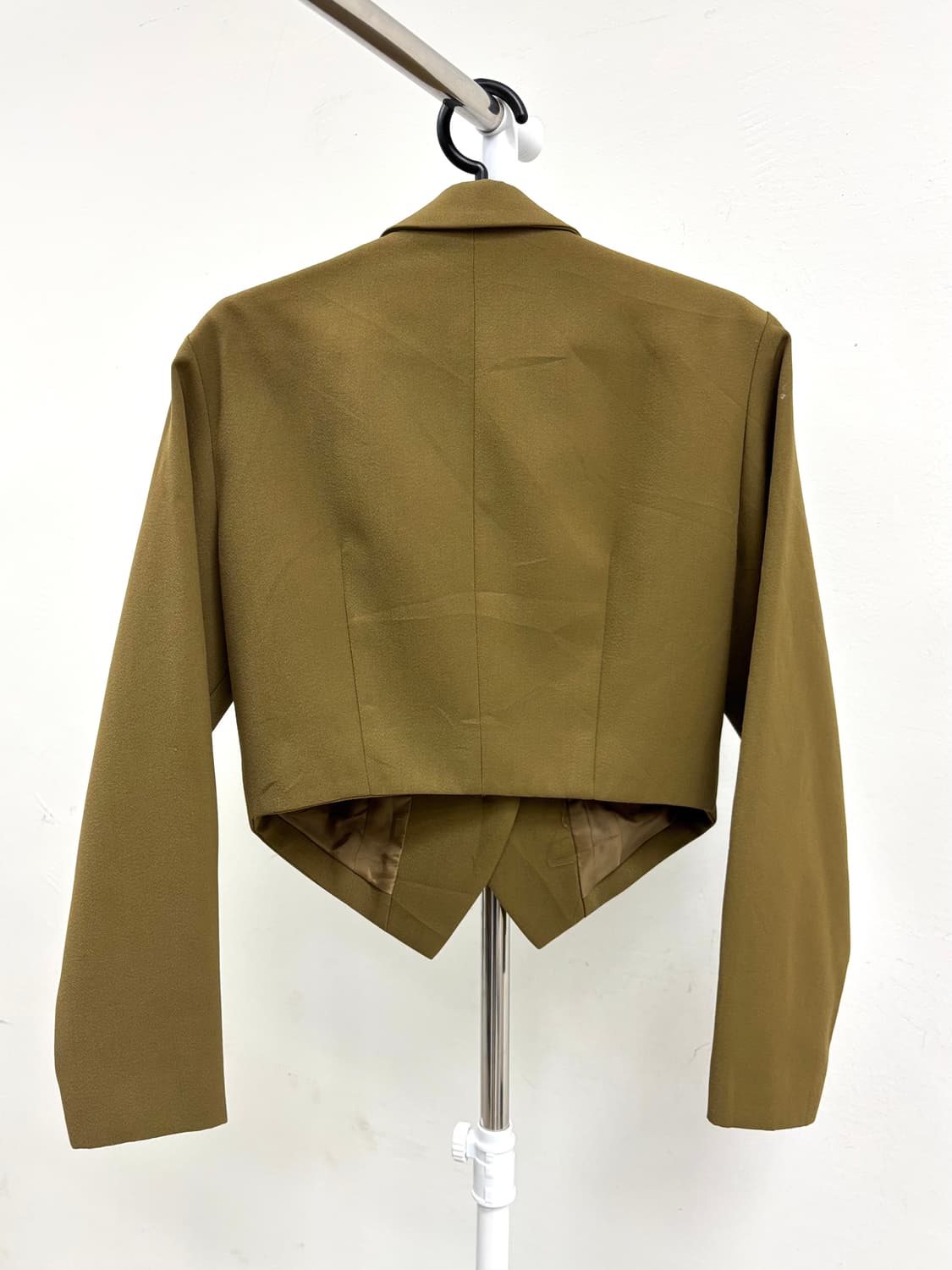 빈티지 올리브 크롭 블레이저 자켓 상품이미지6