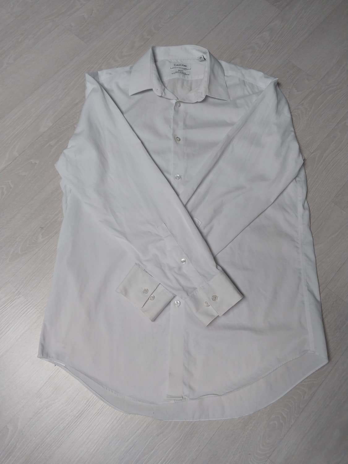 캘빈클라인 화이트 슬림핏 셔츠 상품이미지1