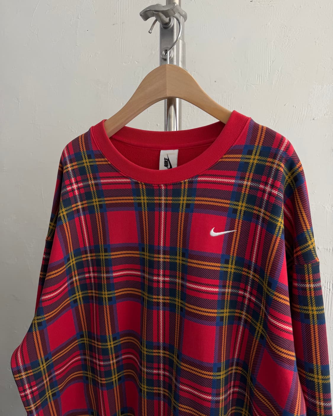 Nike 나이키 NRG 플레이드 스우시 스트라이프 체크 맨투맨 상품이미지6