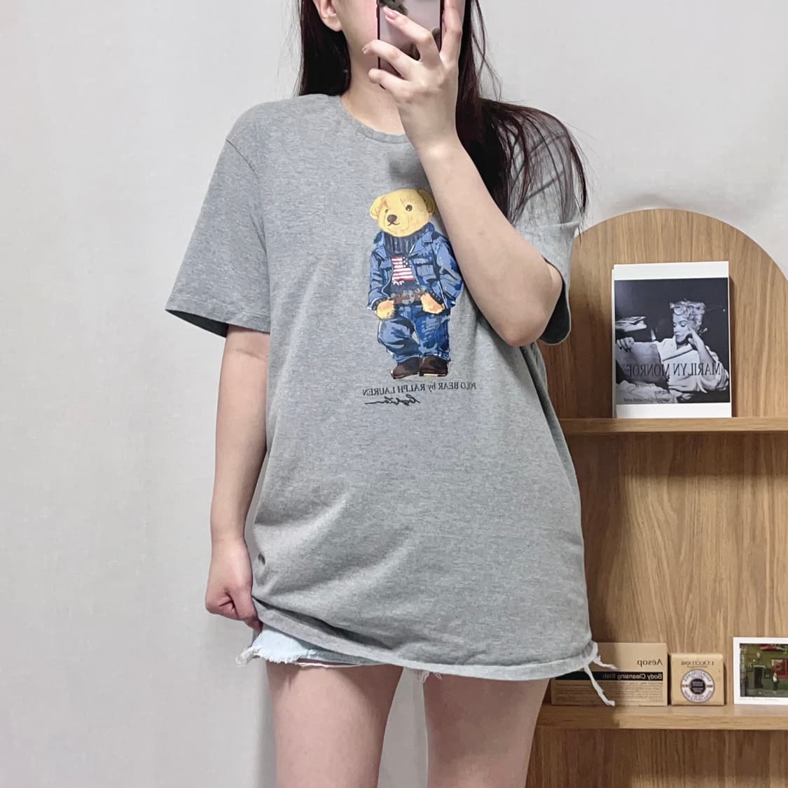 [정품] 폴로 베어 그레이 반팔티 [ XL ] 상품이미지3