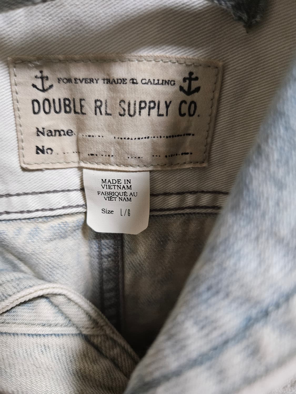 rrl 워시 인디고 데님 셀비지 오버셔츠 상품이미지3