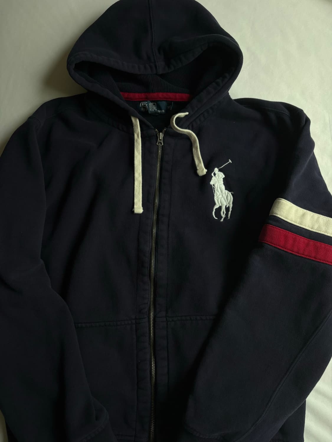 폴로 네이비 빅포니 후드집업 상품이미지1