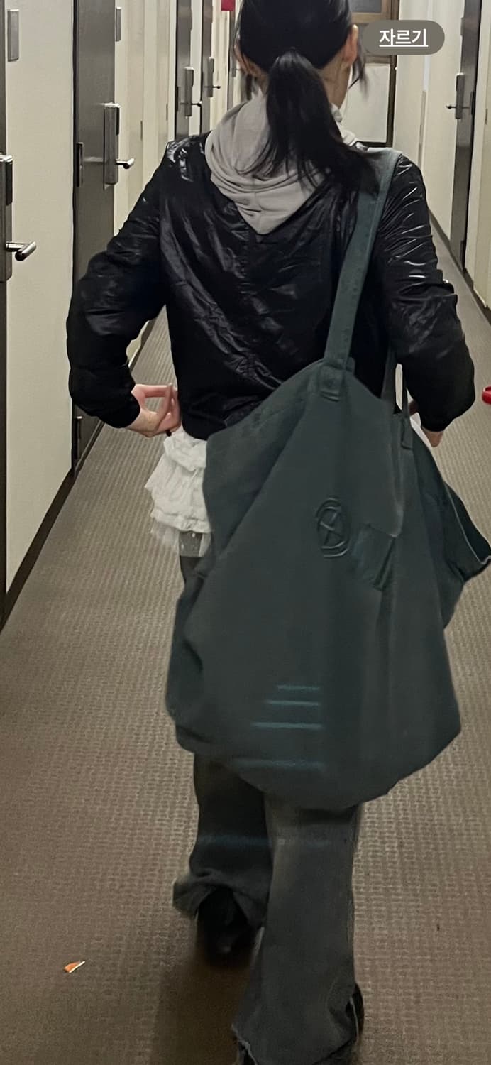 히스테릭글래머 블랙 하이넥 히든 후드 윈드브레이커 상품이미지5