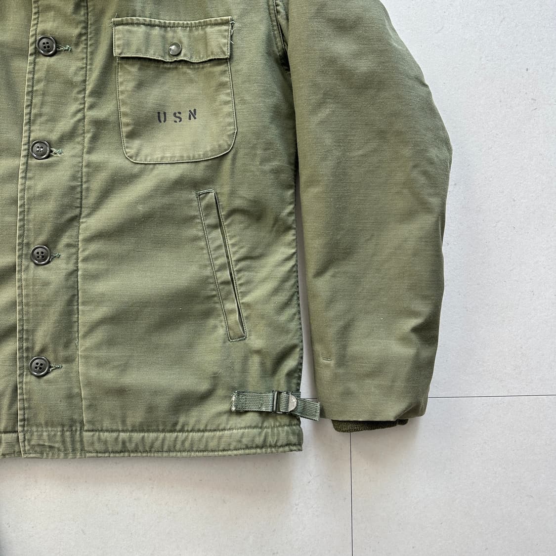 70s 오리지널 미해군 USN A-2 덱 자켓 스몰 상품이미지3