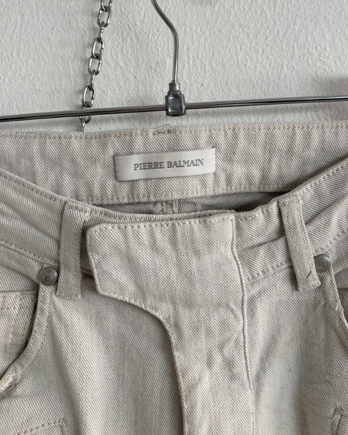 발망 디스트로이드 그런지 화이트 바이커진 상품이미지5