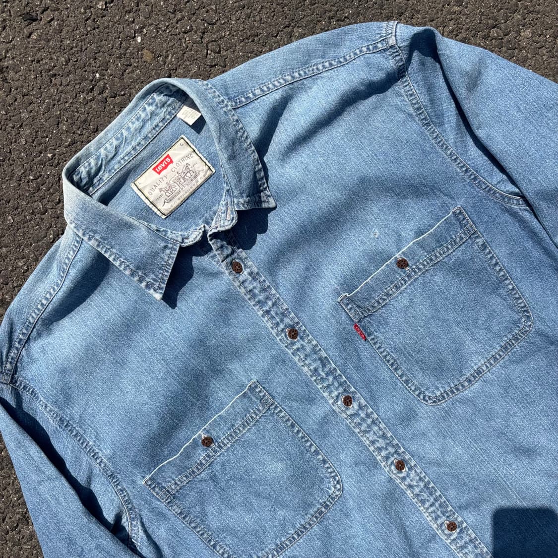 올드 리바이스 데님 셔츠 상품이미지4