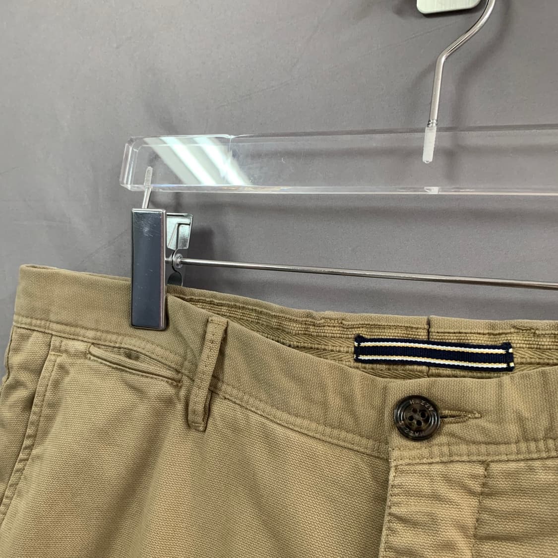 34인치 헤지스 스트레이트핏 가먼트다잉 스판 치노팬츠 면바지 상품이미지6