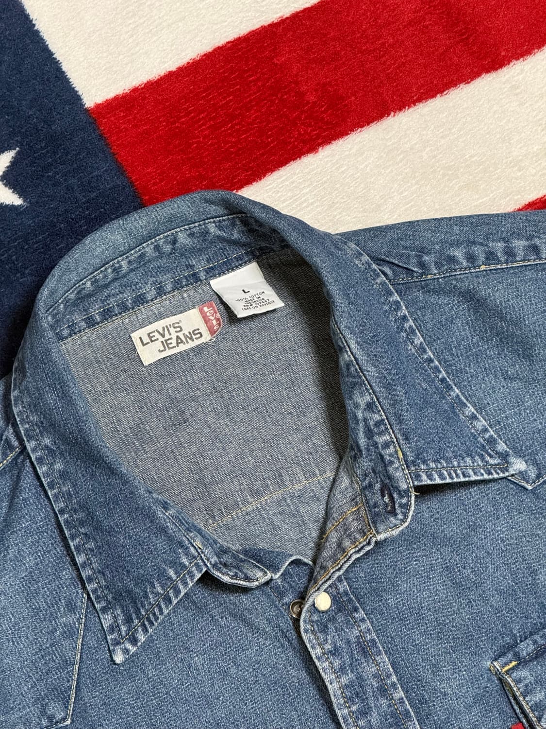 리바이스 웨스턴셔츠 Levi’s Western Shirt [XL] 빈티지 상품이미지8