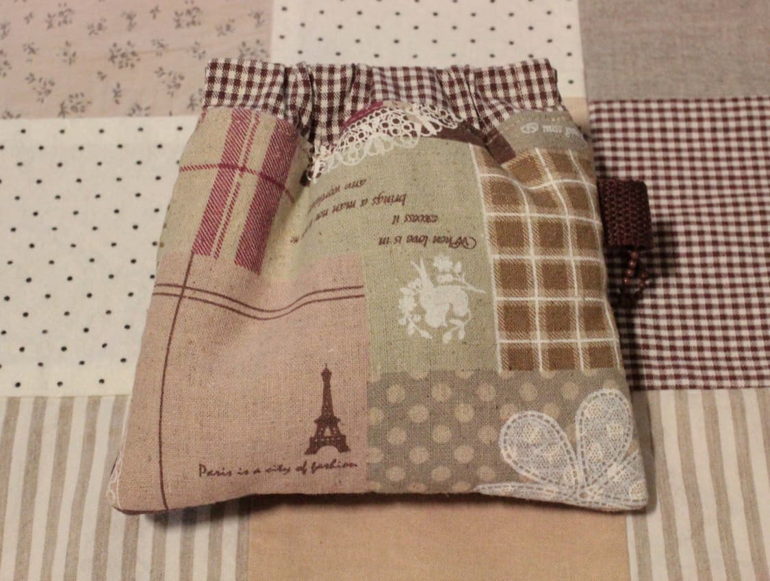 핸드메이드 단추 레이스 바네파우치 상품이미지4