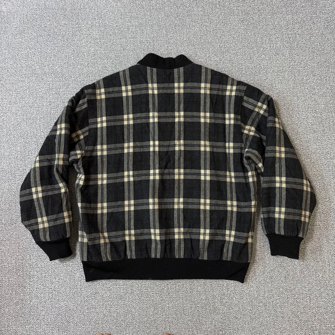 라코스테 울 체크 봄버 자켓 상품이미지2