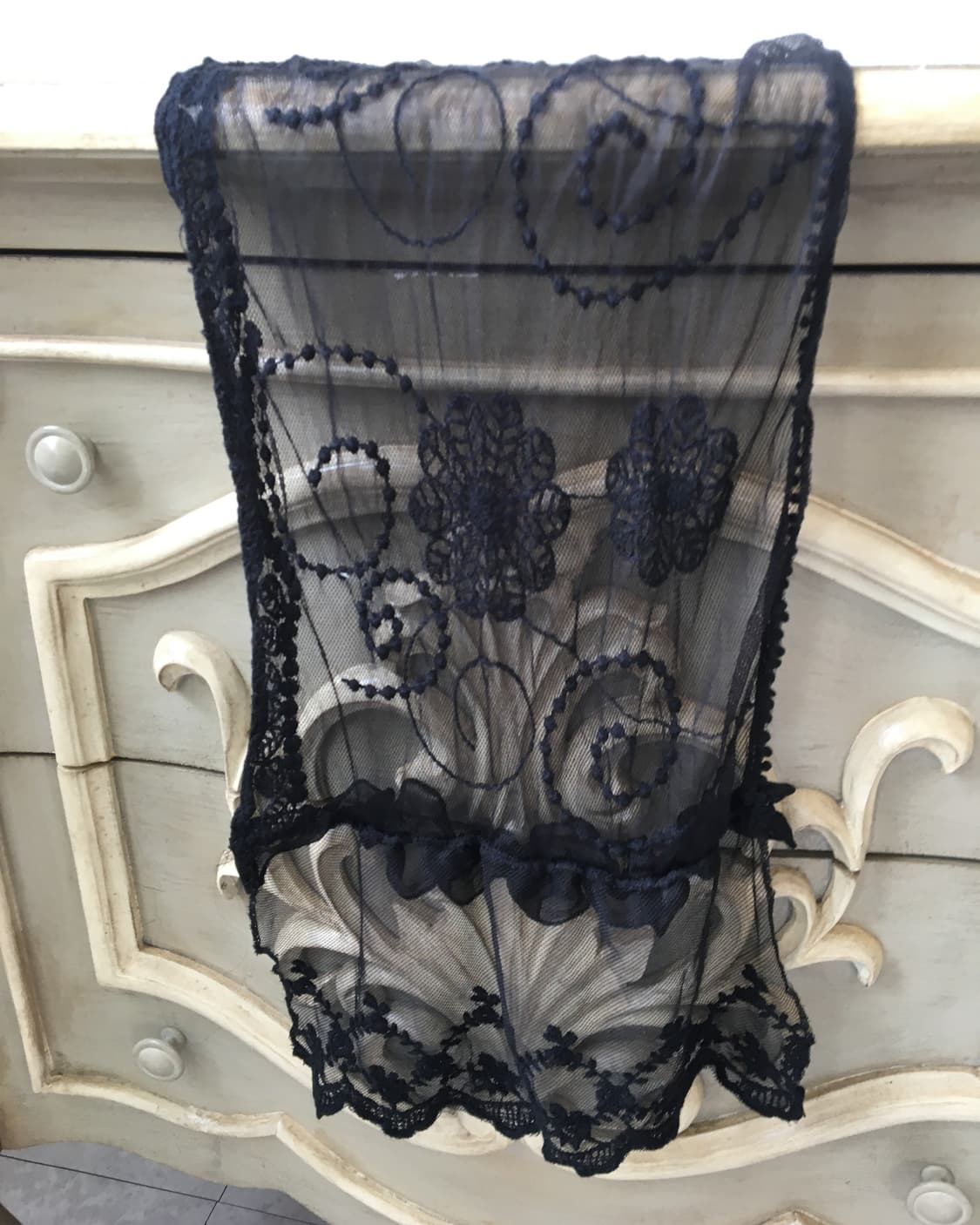 embroidery pattern point scarf 상품이미지2
