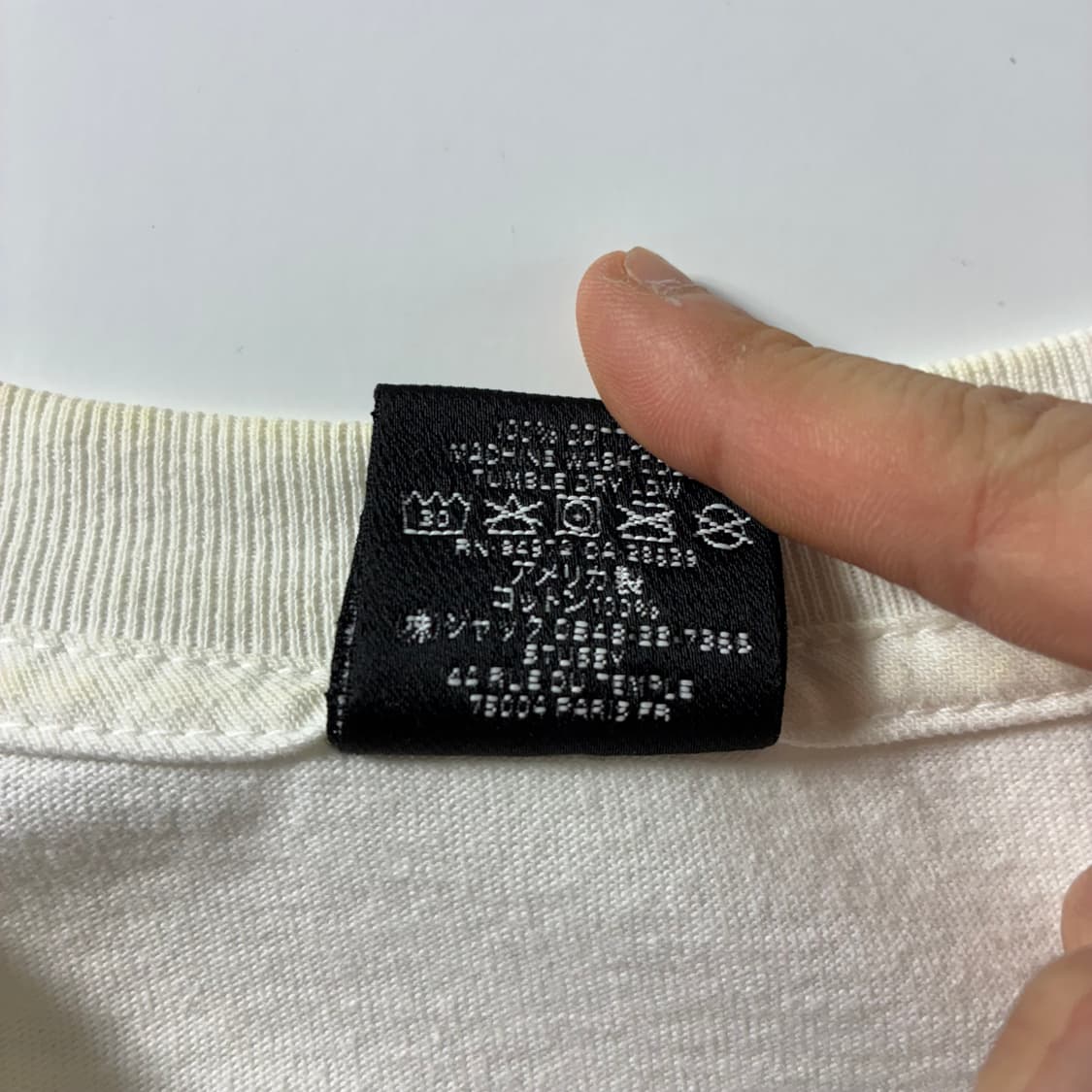 Stussy  스투시 폴른 엔젤 피그먼트 다이드 화이트 반팔티셔츠  상품이미지7