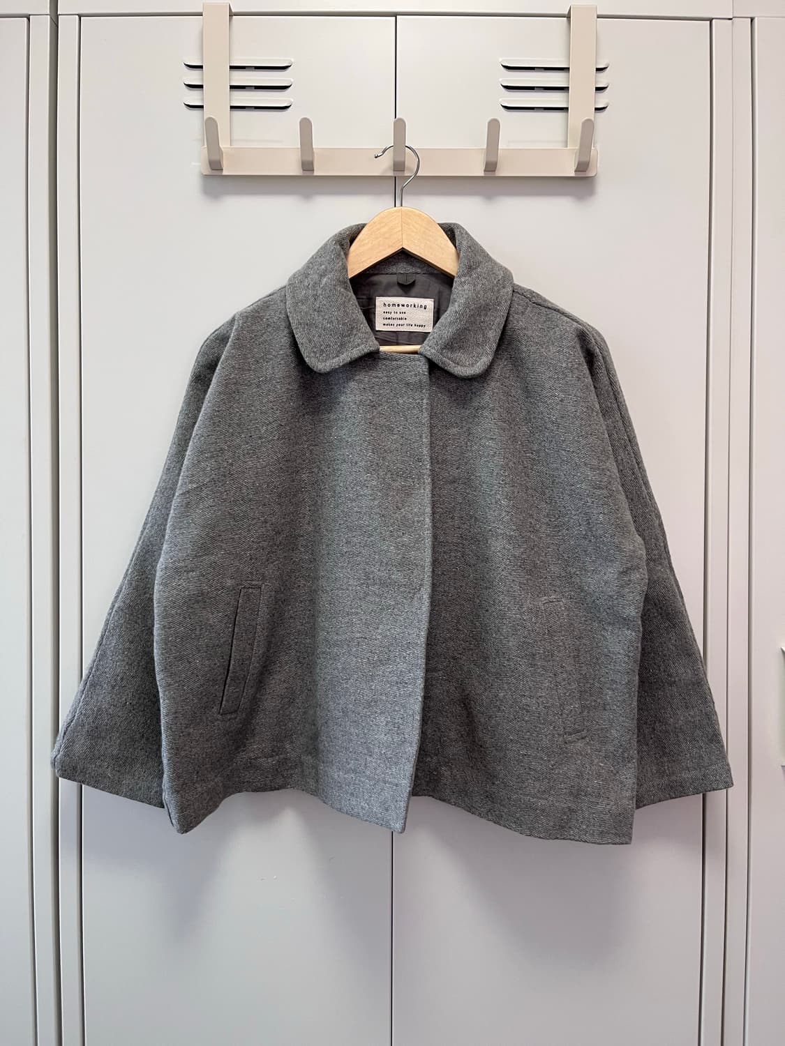 Homeworking 사와코 투버튼 울코트 상품이미지1