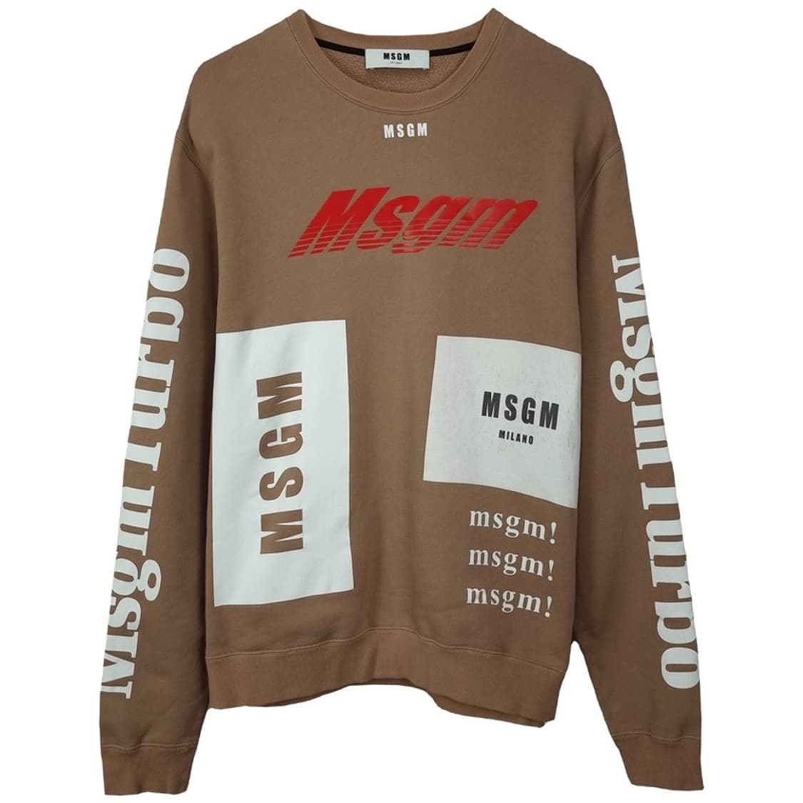 [엠에스지엠] 멀티 프린팅 오버핏 맨투맨 P01483 상품이미지2