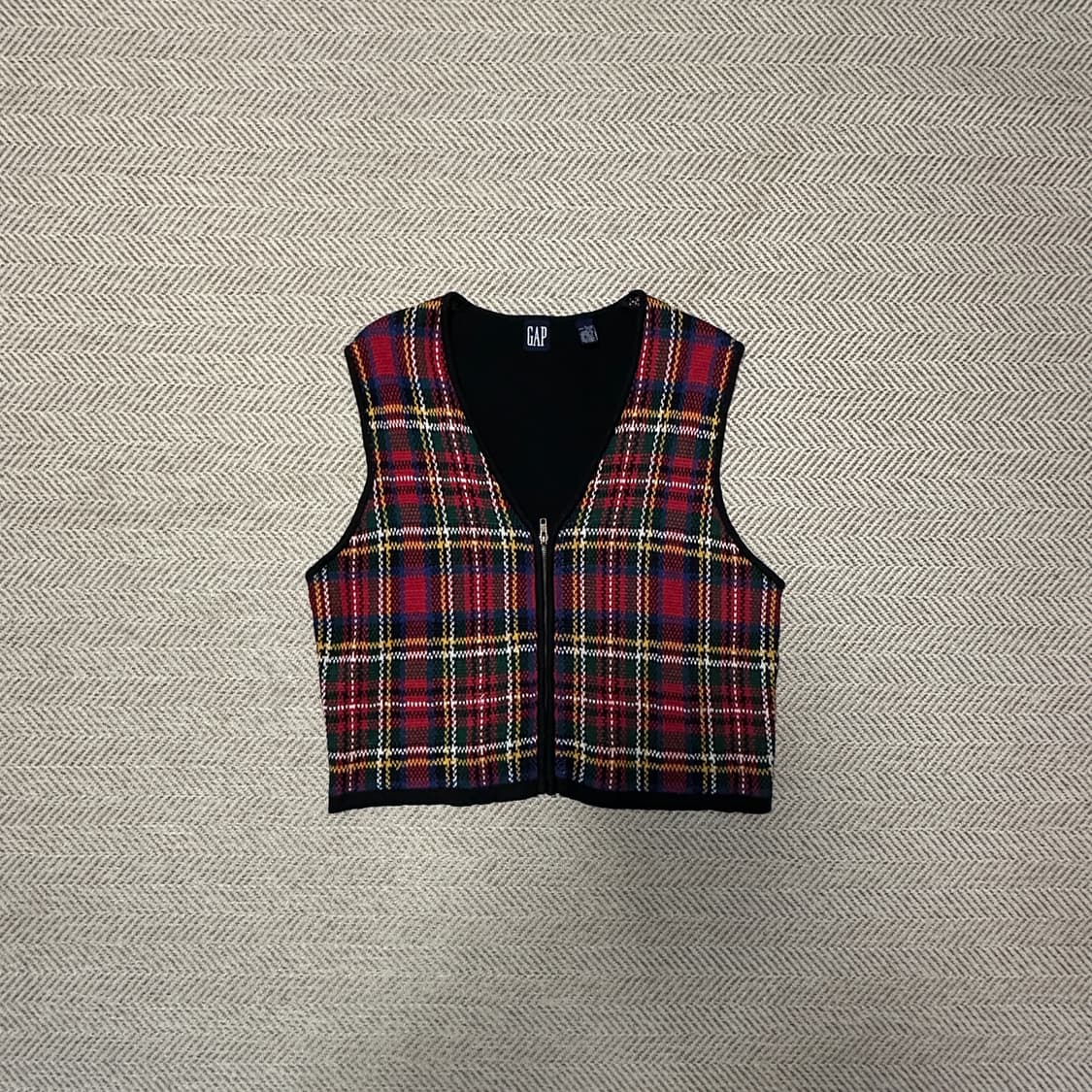 GAP old 90's vintage knit zip vest 상품이미지1