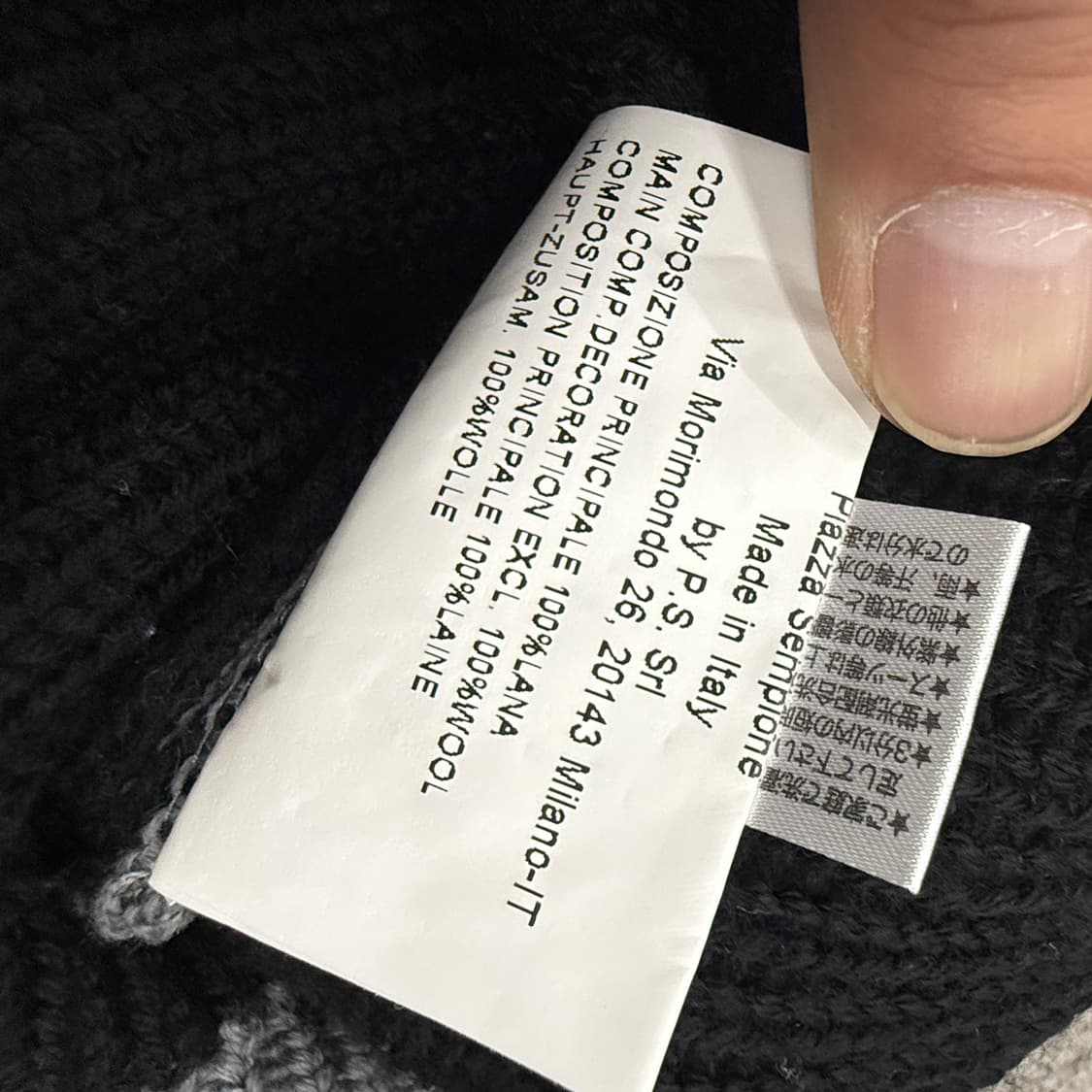 이태리 피아자 셈피오네 플라워 패턴 돌먼 니트 탑 상품이미지8