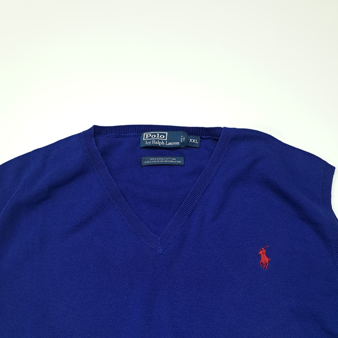 CL159 2XL 폴로랄프로렌 피마코튼 니트 베스트 상품이미지2