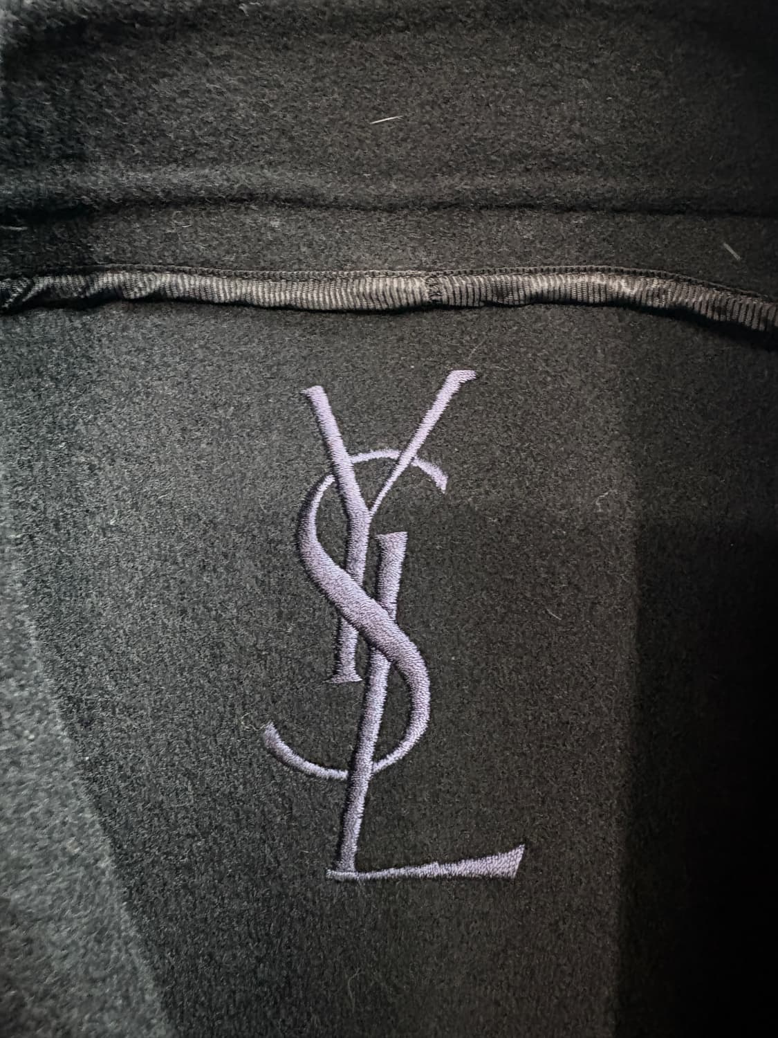 90s YSL 입생로랑 울 캐시미어 혼방 하프 코트 4284 상품이미지4