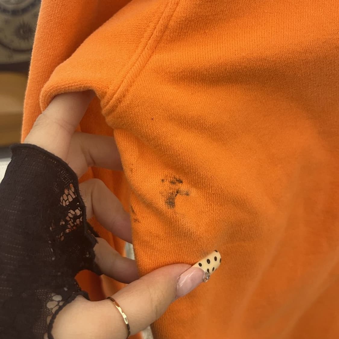 폴로 랄프로렌 레트로 Y2K 오렌지 기모 후드집업 L C09796 상품이미지6