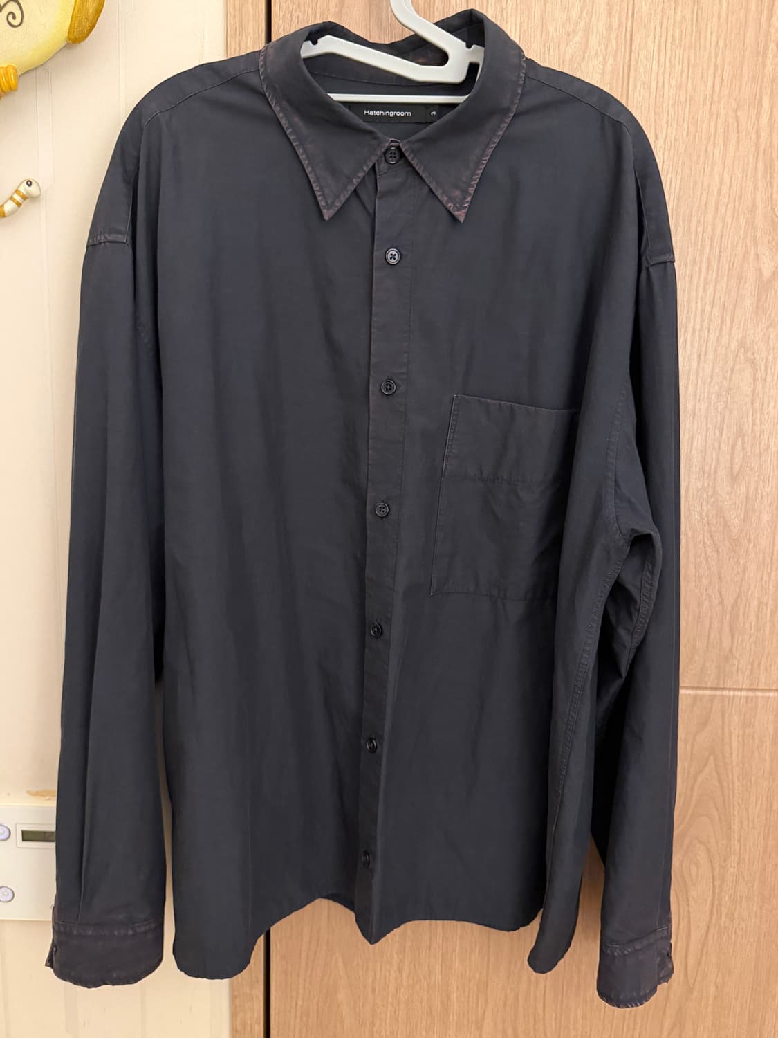 해칭룸 크롭셔츠 다크네이비 3 상품이미지2