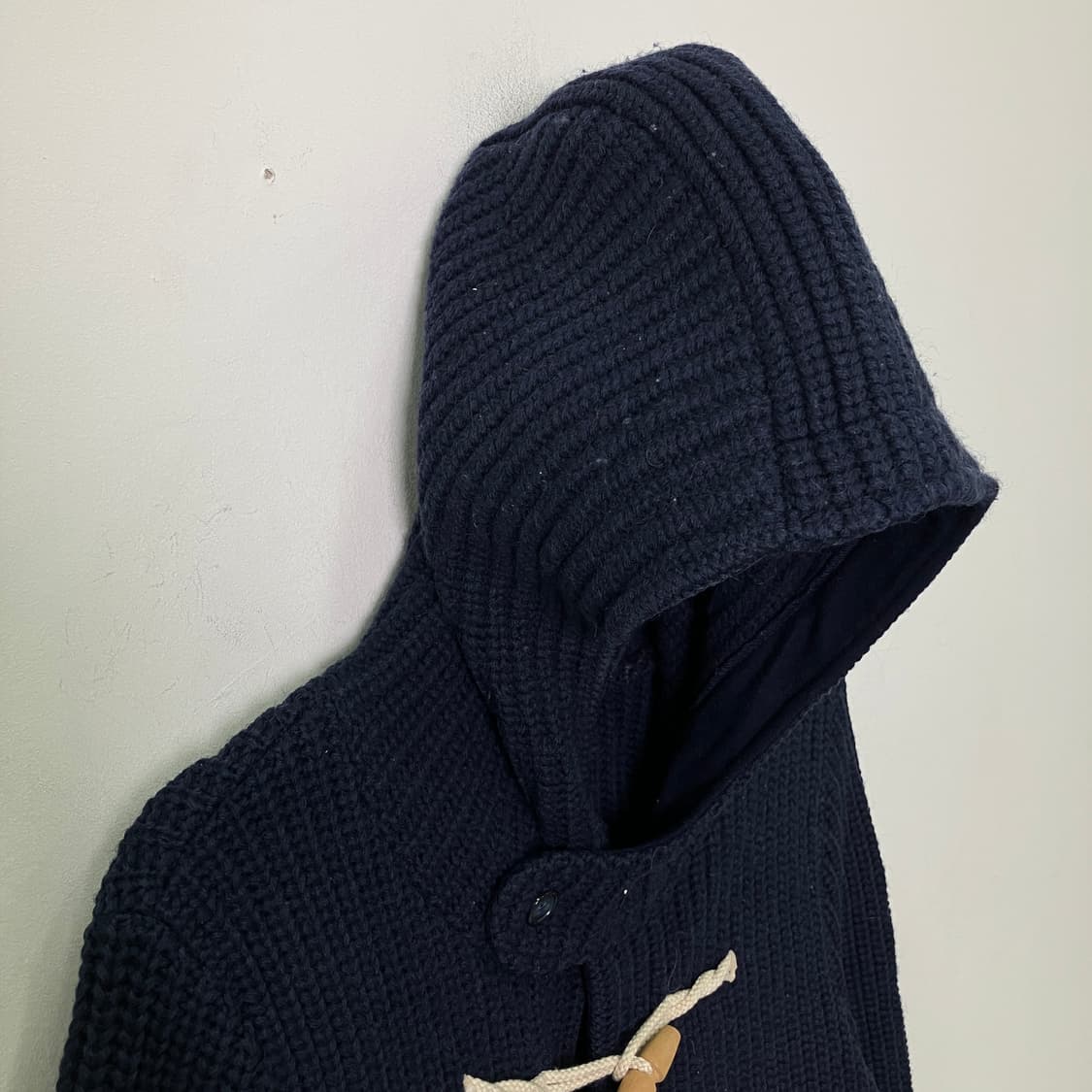 JPN VTG 빈티지 네이비 후드 더플 코트  상품이미지5