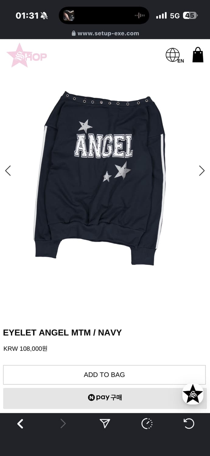 EYELET ANGEL MTM 블랙 상품이미지1