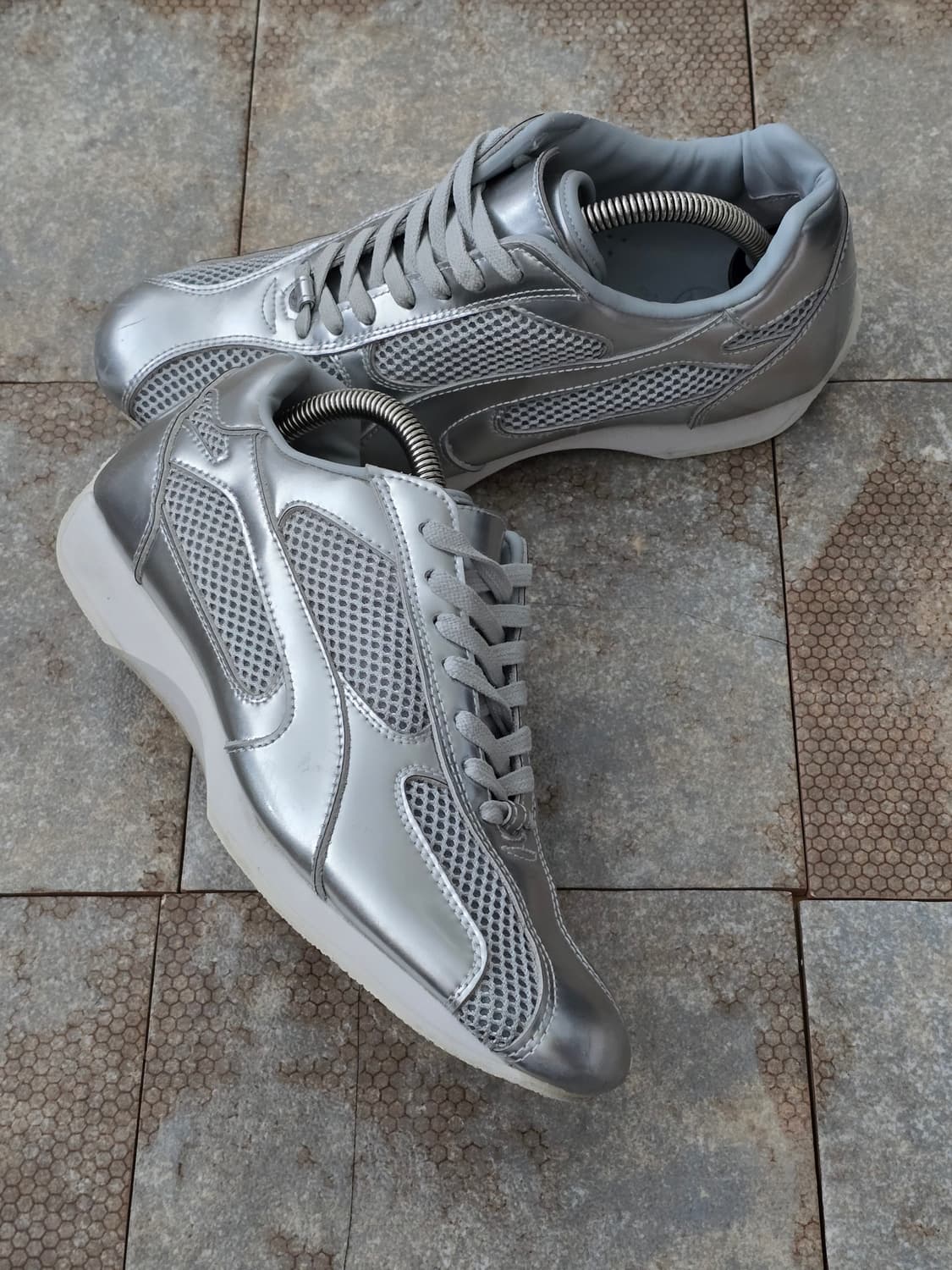 (235)야세 스파이더 레더 실버 상품이미지8