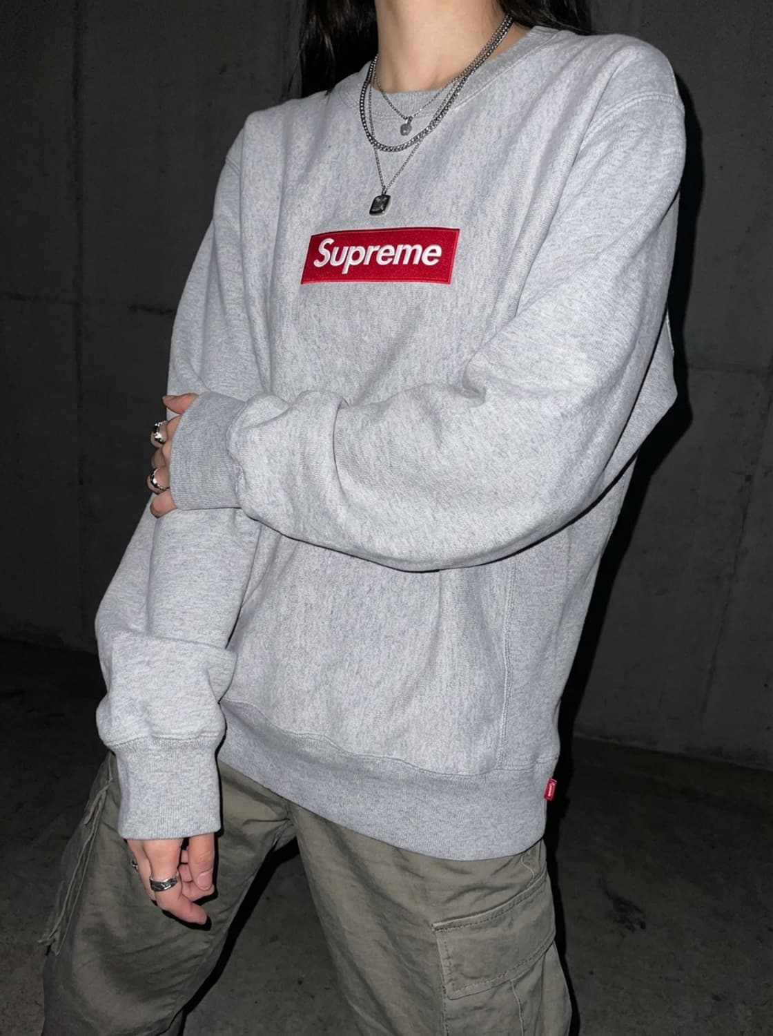 슈프림 박스로고 맨투맨 상품이미지1