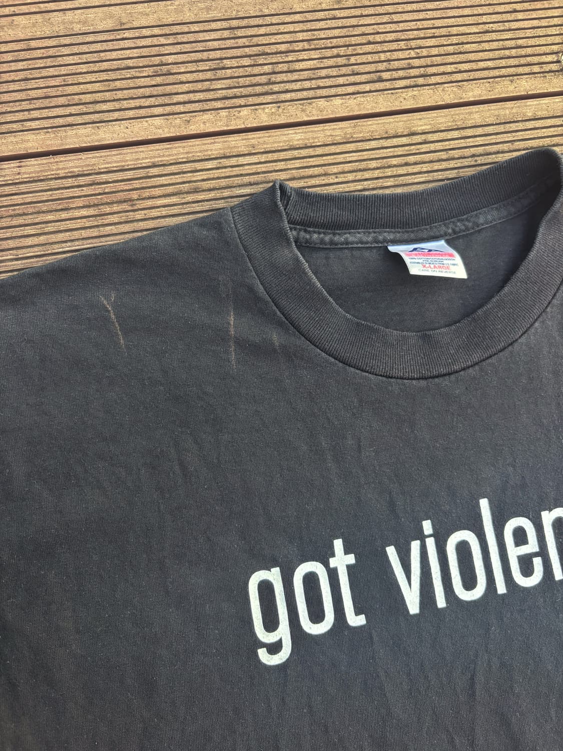 90s Marilyn Manson ’got violence?‘ 반팔티셔츠 상품이미지4